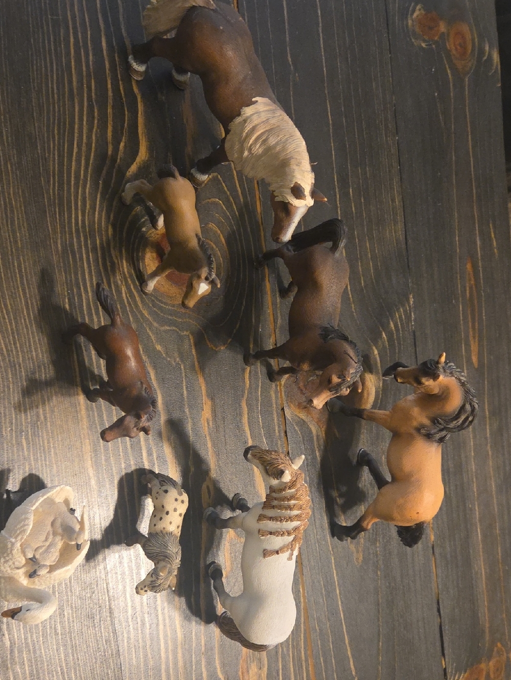 Assorted Brown and White Toy Horses - Kids Toys